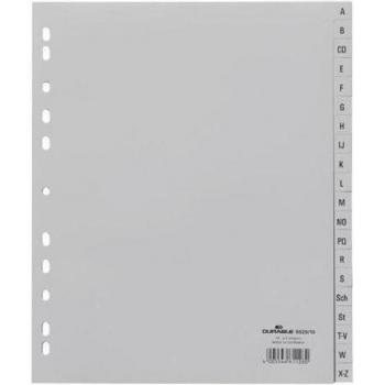 Libro registro PP 20 pagine perforate, ampia gamma A‑Z, 20 pezzi (Durable) – 652010