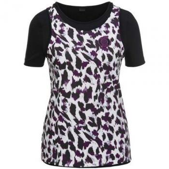 MADELEINE 2-in-1 Laufshirt im Leo-Design