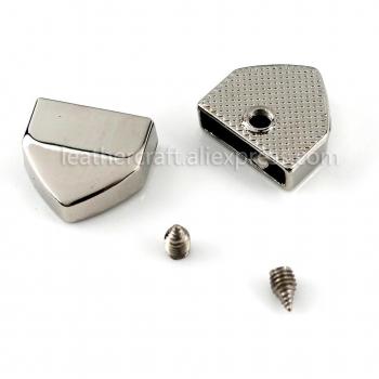 Accesorios de cuero, topes de cremallera en metal