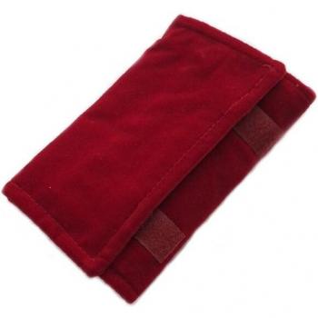 Burgundy Zipper Jewelry Organizer Bag