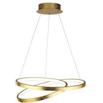Lampadario Galleggiante Oro e Bianco con LED 42,4W
