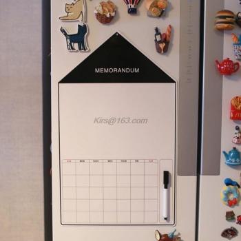 Tableau blanc A3 souple avec effaceur magnétique, dessin, calendrier et stylo