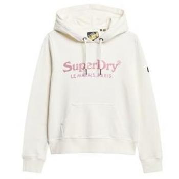 Sudadera Ecru con Capucha Superdry Metallic Venue
