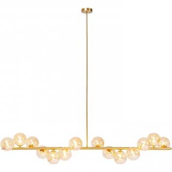 KARE Scala Balls Suspension en verre et acier doré