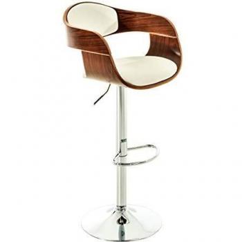 Chaise de Bar Kingston avec Dossier et Accoudoirs