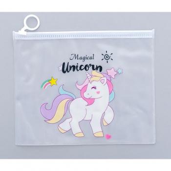 Trousse de papiers licorne en PVC