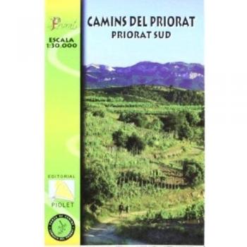 Mapa priorat sud xarxa de camins.