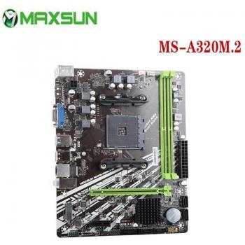 MAXSUN A320M.2‑VH Motherboard Gaming AMD – M.2 SATA3, CPU