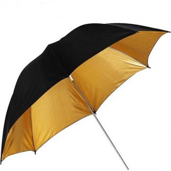 Konseen Black and Gold 33 Photo Umbrella