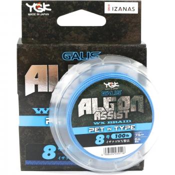 YGK Algon Assist WX Treccia 6m PET Dimensione 8, 100lb Blu