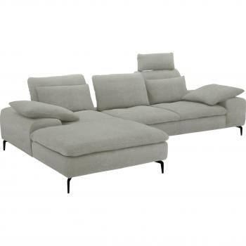 W.SCHILLIG Ecksofa valentinoo, zeitloses Design, inkl. Hocker, L-Form