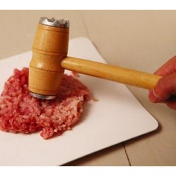 Ablandador de Carne 1PC – Mazo de Madera y Metal