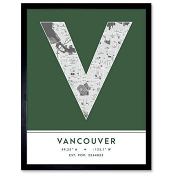 W12xH16 Vancouver Typography Wall Decor