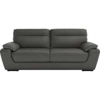 3‑Sitzer Brandy Sofa – Home Affaire, grau, Leder EVITA