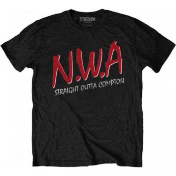 T-shirt N.W.A unisex in cotone Straight Outta Compton per adulti