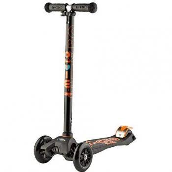 Micro-Maxi Deluxe Monopattino Nero MMD020 con ruote abbassate