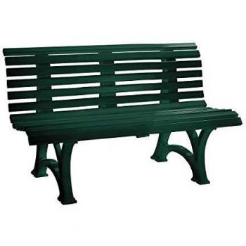 Panchina 3 posti in plastica verde