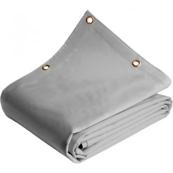 Bâche Tunnel 8x9 m Grise Étanche – Garantie 8 An – Tecplast LP640TU PVC