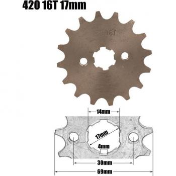 Pignon de moteur avant 17 mm / 20 mm, Chaîne 428 Mtorcycle