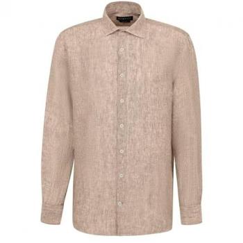 Bugatti Damenfreundliches Leinen-Hemd – Taupe