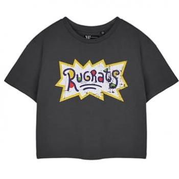 T-shirt Crop Rugrats Gris Classique
