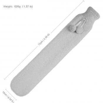 Warm Waist Back Water Bottle with Plush Material 2L