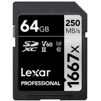 Lexar 64GB Tarjeta SD UHS-II 1667x