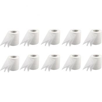 Rouleau WC Blanc + Pack 10 Paquets Essuie‑Tout