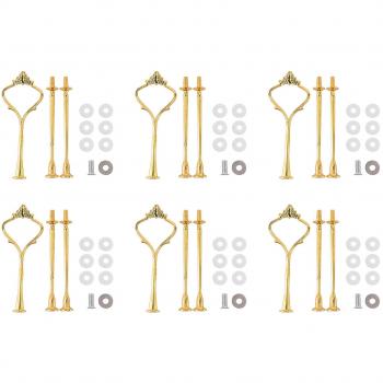 Pack 6 – Éléments Fixation Plateau Cake Stand Triplex
