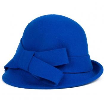 Herbst/Winter Fedora Hut für Damen aus 100 % Wolle mit Schleife