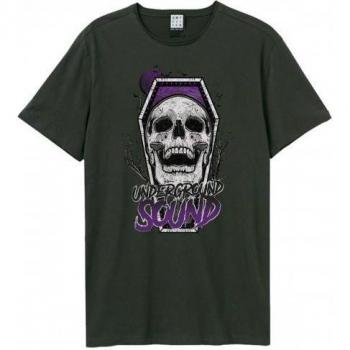 Amplified Camiseta Unisex Adulto Estilo Sonido Underground M Carbón