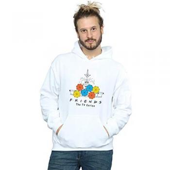 Friends White Fountain and Umbrellas Hoodie (M)
