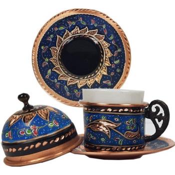 Lot de 2 tasses à café expresso style marocain/cuivre