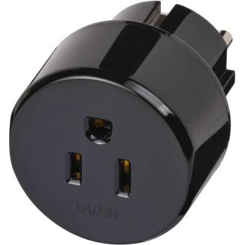 Brennenstuhl Earthed Travel Adapter for USA