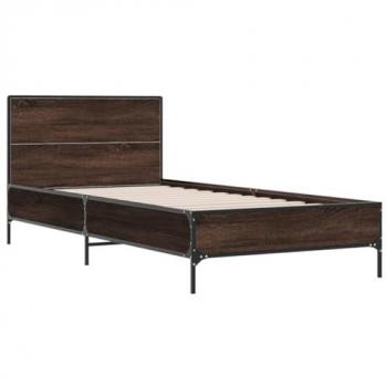 VidaXL Bettrahmen Braun 75x190 cm Eichen-Optik