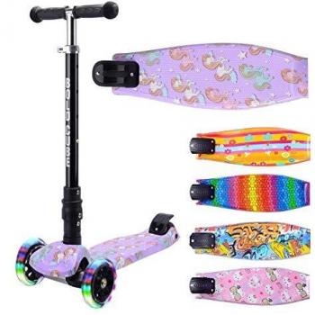 Trottinette enfant Licorne 3 roues pliable