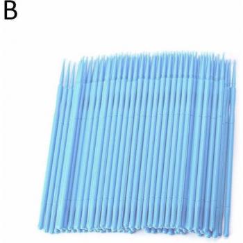 100 pièces de coton-tige jetable pour maquillage + Outils de retrait des cils individuels
