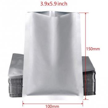 Home Kitchen Silver Vacuum Sealer Mylar Food Bags – 100 Count
