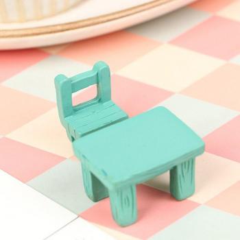 Accesorios de Jardín de Hadas: Juego de 2 Sillas y Mesa en Miniatura