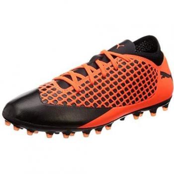 Puma Futurist 2.4 MG Jr. Fußballschuhe – Schwarz-Orange Edition, 38 EU