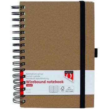Quantore A5 spiraalnotitieboek 192 blz 80 gr kraft