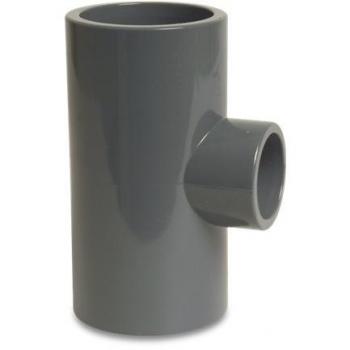 T-Stück PVC-U 90° grau 32 mm x 20 mm x 32 mm (PN16)