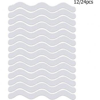 12/24pcs Waterproof Non-Slip Shower Stickers