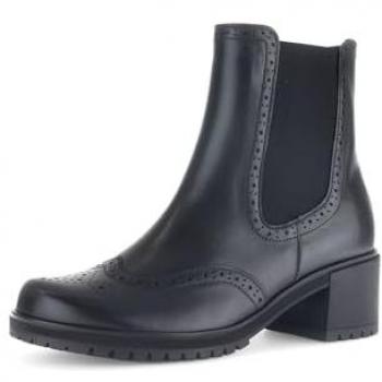 Gabor Business-Chelsea in Schwarz – klassische Stiefelette, Blockabsatz