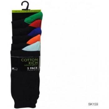 RJM Calzini ST7237 – 5 Pz in Nero, One Size