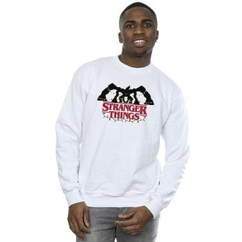 Stranger Things Demogorgon Festive Lights T-Shirt for Men – 4XL, White (Netflix)