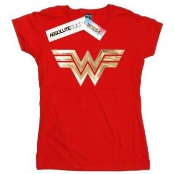 Camiseta de algodón Wonder Woman 84 con logo dorado