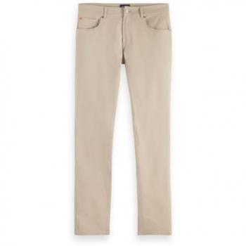 Pantaloni Scotch & Soda Beige Classic, Taglio Slim Fit, Dimensione 36