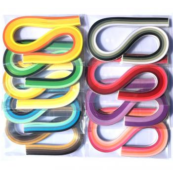 Assorted Color 3MM Quilling Paper Strips (39cm Length) for DIY Card Making