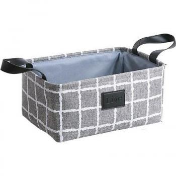 Linen Cube Storage Basket